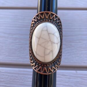 Magnesite Ring Copper Setting size 5.5